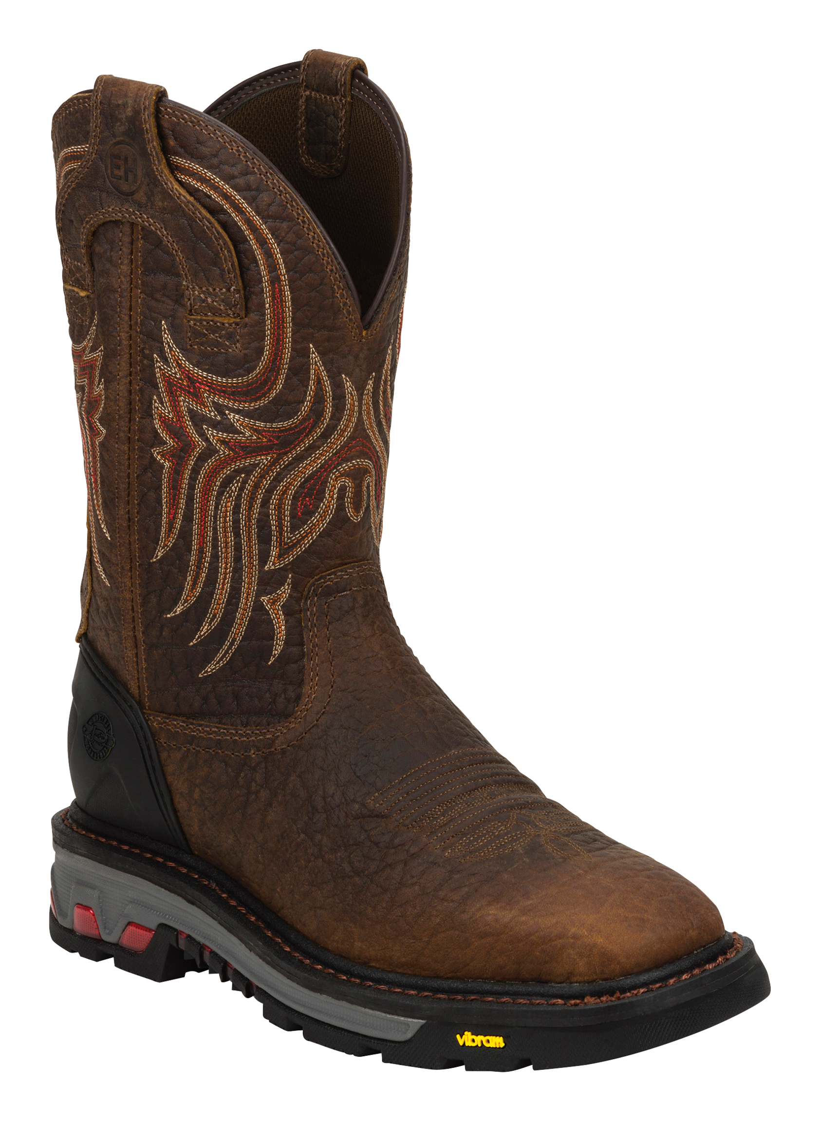 Justin Commander-X5 Square Toe Western Work Boots for Men | Bass Pro Shops